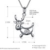 925 Sterling Silver Pendant Necklaces NJEW-BB32696-5
