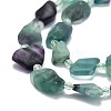 Raw Rough Natural Fluorite Beads Strands G-E576-17-3