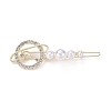 Alloy Crystal Rhinestone Hair Barrettes PHAR-Z003-16LG-1