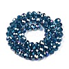 Electroplate Glass Beads Strands EGLA-A034-T8mm-B25-3