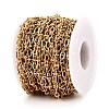 304 Stainless Steel Textured Oval Link Chains CHS-N005-06D-G-2