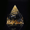 Orgonite Pyramid Resin Display Decorations X-G-PW0005-05G-1