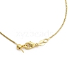 0.9mm Adjustable Slider Brass Box Chain Necklaces for Men Women NJEW-G160-21G-3