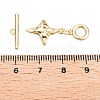 Brass Toggle Clasps KK-N254-164G-4