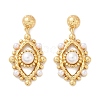 Brass Stud Earrings KK-U058-63B-G-4