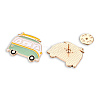 Bus Shape Enamel Pin JEWB-N007-181-3