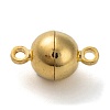 Brass Magnetic Clasps with Loops PALLOY-MC043-3G-2