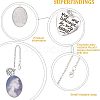 SUPERFINDINGS DIY Oval Photo Pendant Necklace Making Kit DIY-FH0004-62-5