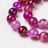 Natural Dyed Agate Beads Necklaces NJEW-F139-10mm-16-2