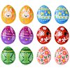 12Pcs 6 Colors Easter Cartoon Opaque Resin Cabochons RESI-FS0001-56-1