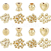 BENECREAT 48Pcs 4 Style Alloy Beads FIND-BC0002-72-1