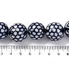 Handmade Blue and White Porcelain Beads Strands PORC-I027-12-3