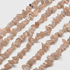 Natural Sunstone Chip Bead Strands G-M205-15-1