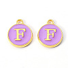 Golden Plated Alloy Enamel Charms LS-ENAM-S118-10F-1