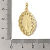 Brass Micro Pave Cubic Zirconia Pendants KK-S391-14G-3