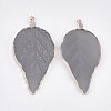 Electroplate Druzy Resin Big Pendants LS-RESI-S366-22C-2