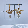 Fashionable luxury Clear Cubic Zirconia & Rhinestone Butterfly Stud Earrings KY8568-2-2