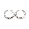 Non-Tarnish 304 Stainless Steel Grooved Hoop Earrings EJEW-M218-01B-P-6