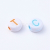 Acrylic Horizontal Hole Letter Beads MACR-R481-M-3