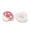 2-Hole Printed Opaque Resin Buttons RE-CBA2C75-04F-2