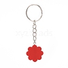 Flower Acrylic Pendant Keychain KEYC-JKC00428-02-4