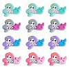 12Pcs 4 Colors Silicone Focal Beads JX774A-1
