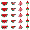 20Pcs 4 Styles Watermelon Nylon Computerized Embroidery Cloth Iron on/Sew on Patches DIY-HY0002-87-1