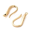 Brass Micro Pave Cubic Zirconia Earring Hooks KK-F870-08G-2