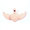 Alloy Pendant Cabochon Settings LS-PALLOY-S107-002RG-RS-2