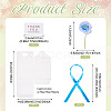 Clear PVC Candy Gift Packaging Boxes with Ribbon & Artificial Flower CON-TAC0001-20B-3