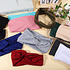 12Pcs 12 Colors Polyester Elastic Headbands AJEW-GL0003-36-5