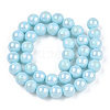 Electroplate Opaque Glass Beads Strands GLAA-T032-P4mm-AB10-2