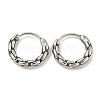 316 Surgical Stainless Steel Hoop Earrings EJEW-D096-19I-AS-1