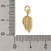 Rack Plating Brass Micro Pave Cubic Zirconia Pendants ZIRC-F142-36G-3