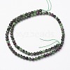 Natural Ruby in Zoisite Bead Strands G-P213-35-3