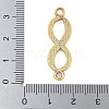 Rack Plating Brass Enamel 8 Shaped Connector Charms KK-A234-029G-4