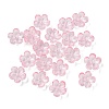 Dyed & Heated Glass Bead Caps GLAA-C042-01K-1