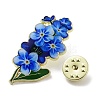 Flower Series Zinc Alloy Enamel Pin JEWB-D069-03E-3