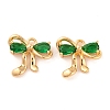 Brass Micro Pave Cubic Zirconia Charms KK-S389-03G-02-1