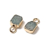 Natural Amazonite Rectangle Charms G-Q169-07G-08-2