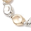 3Pcs CCB Plastic Nuggets Beaded Stretch Bracelets for Women Men BJEW-JB13303-4