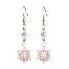 Glass Seed Beads Dnagle Earrings EJEW-MZ00501-02-2