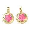 Brass Enamel Pendants KK-I371-30G-02-1