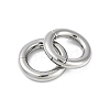 Ring 316 Surgical Stainless Steel Hoop Earrings EJEW-G416-19D-AS-4