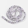 Electroplate Glass Beads Strands X-EGLA-A034-J8mm-M04-2