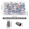 72Pcs 3 Colors Iron Bead Cone IFIN-CA0001-41-2