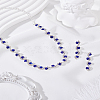 Alloy Rhinestone Necklaces & Stud Earrings Sets SJEW-LP0001-47D-3