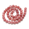 Natural Quartz Beads Strands X-G-S150-8mm-06-1-2