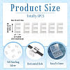 6Pcs 925 Sterling Silver Hollow Initial Beads STER-TA0001-53E-5