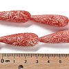 Synthetic Shell Carved Beads Strands SHEL-H007-03A-01-4